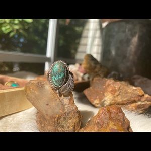 Vintage Richard Begay turquoise ring. 925 sterling silver